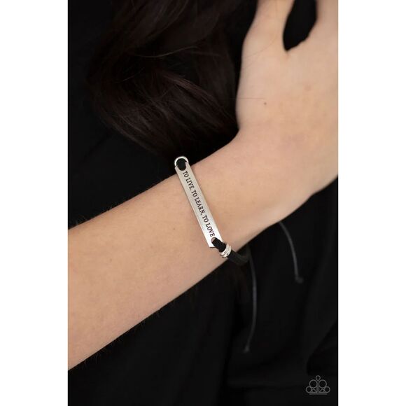 To Live, To Learn, To Love Black Bracelet (197) - Picture 1 of 2